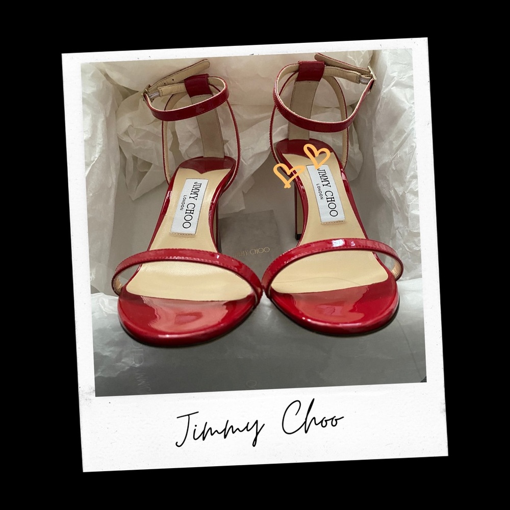 SOLD 📵Jimmy Choo Minny 85 Patent Red size 37